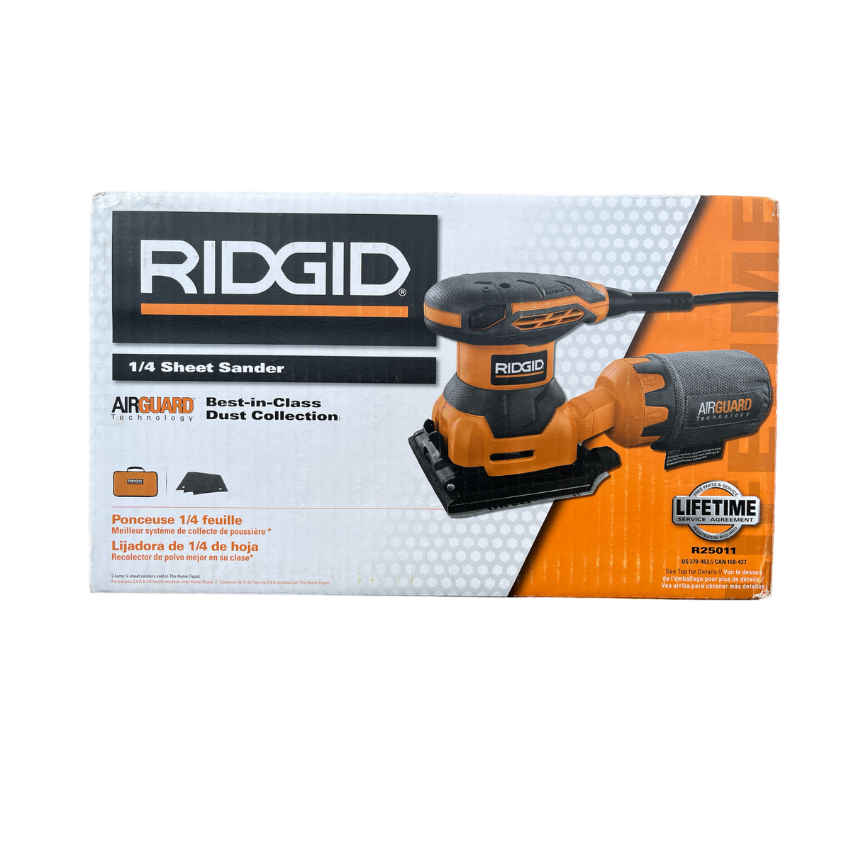 Ridgid Sander Home Depot RIDGID Amp 1/4 Sheet Sander With AIRGUARD
