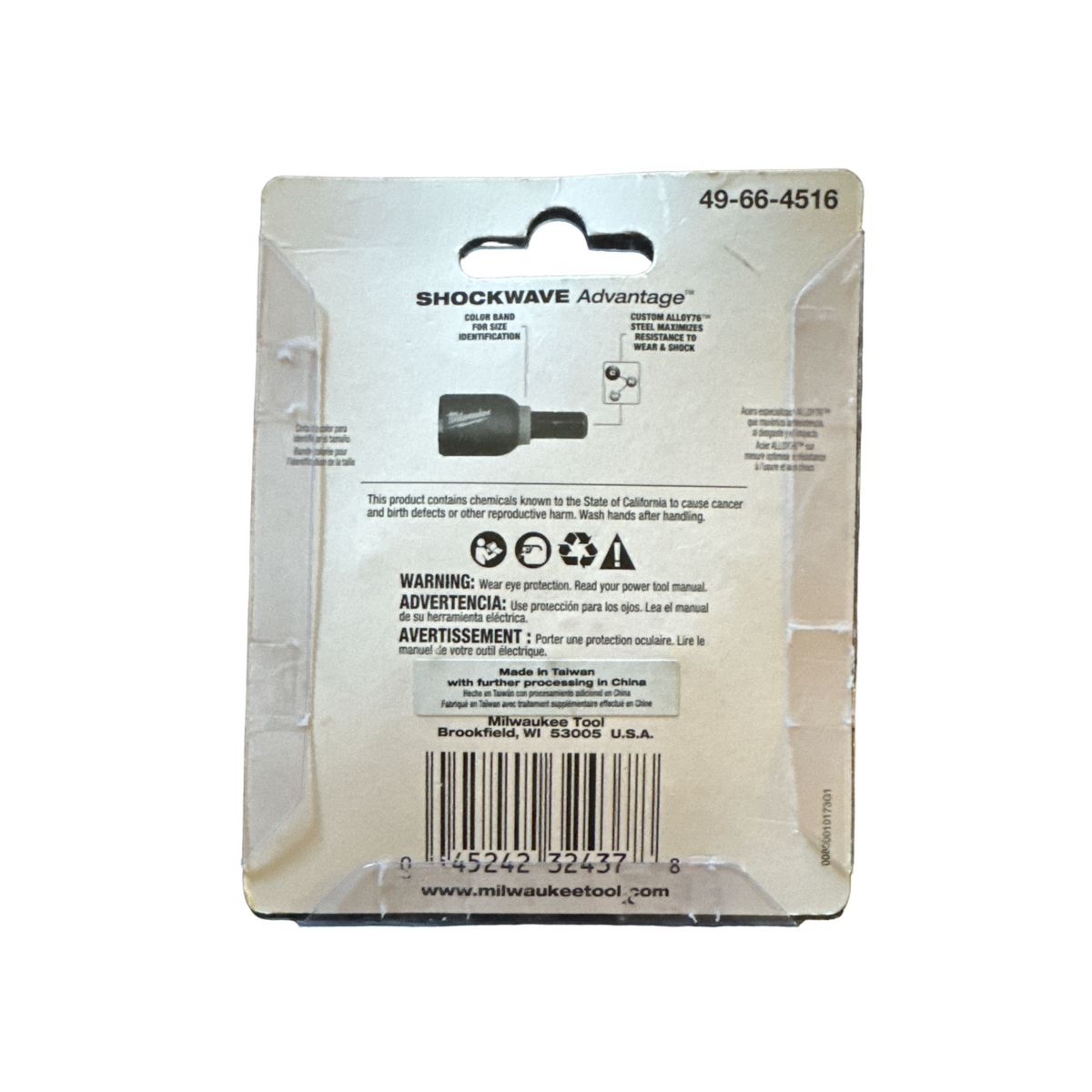 MILWAUKEE SHOCKWAVE Impact Duty 7/16 in. Alloy Steel Magnetic