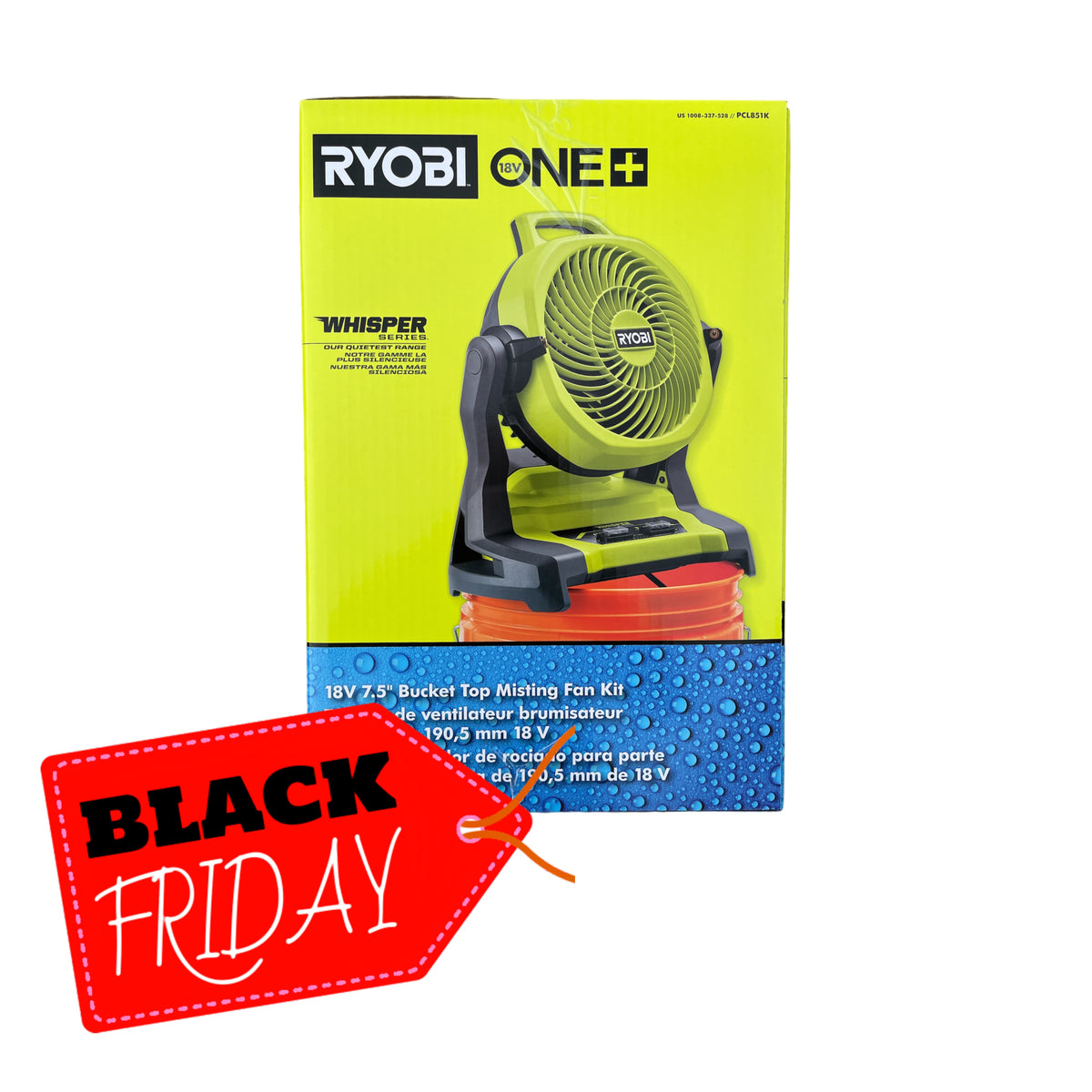 18V ONE+ Hybrid WHISPER SERIES 7.5 FAN - RYOBI Tools