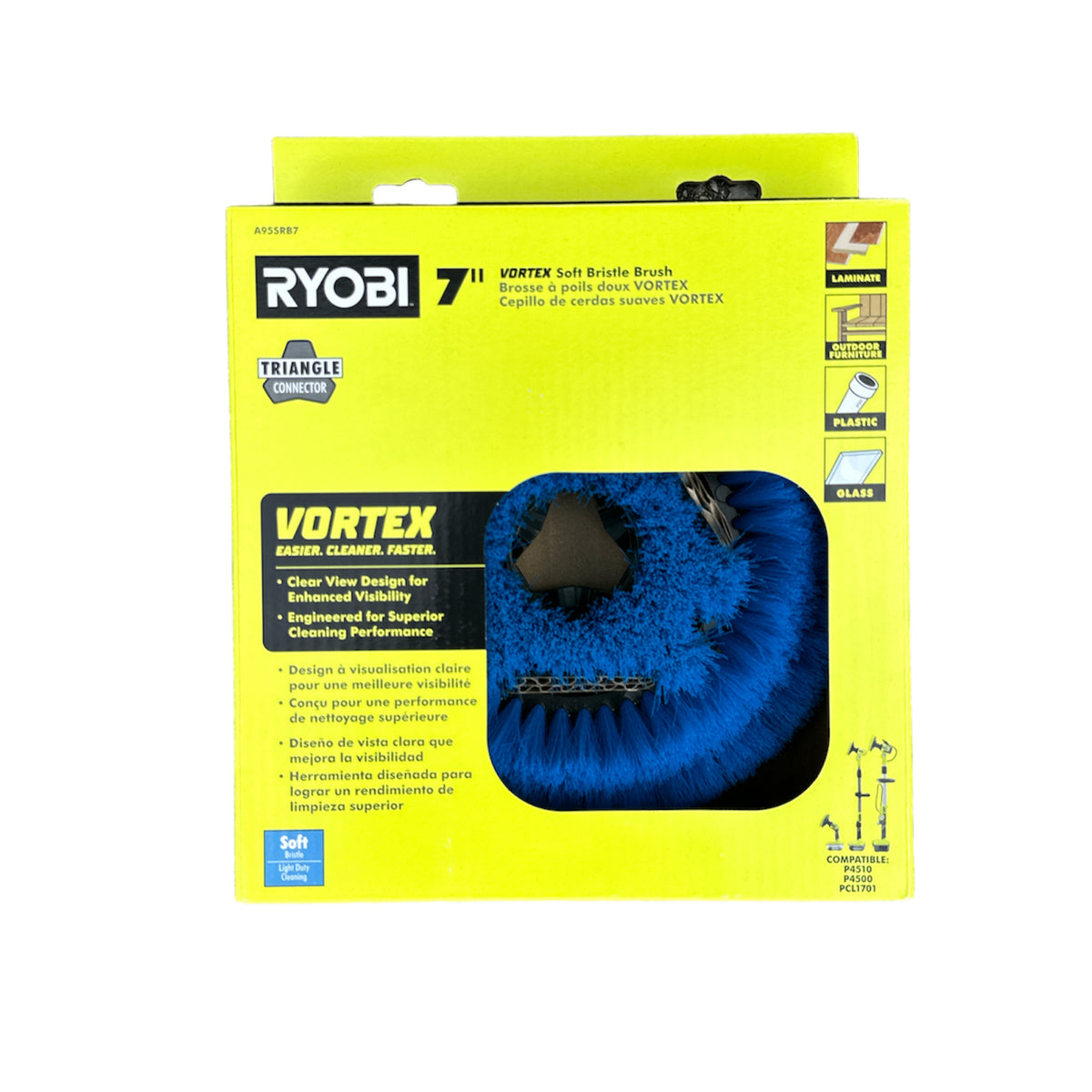 7 in. VORTEX Soft Bristle Brush Ryobi Deal Finders