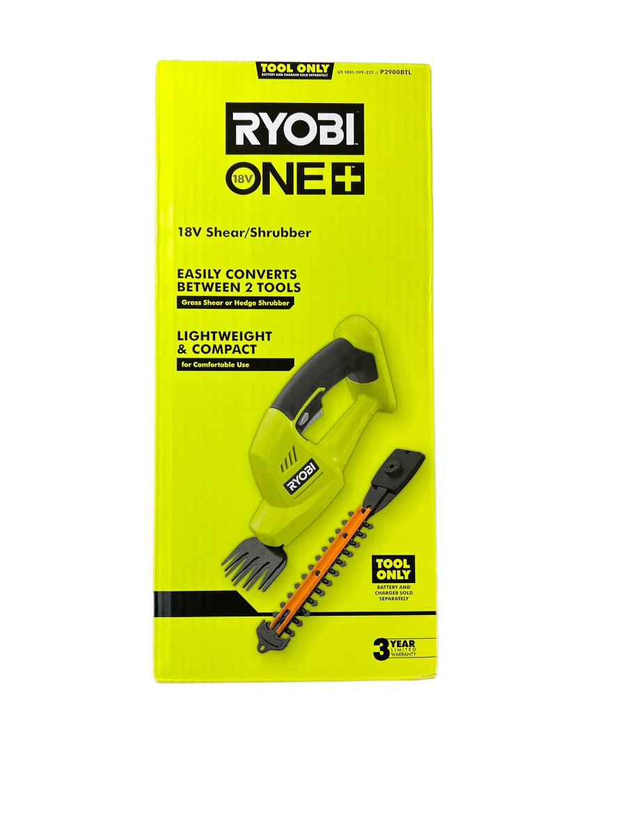 RYOBI ONE+ 18V Cordless Grass Shear and Shrubber Trimmer (Tool