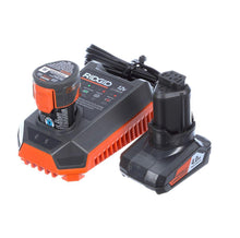 Load image into Gallery viewer, RIDGID 12-Volt Lithium-Ion Cordless Drill/Driver and Impact Driver Combo Kit with 2-Batteries, Charger and Bag