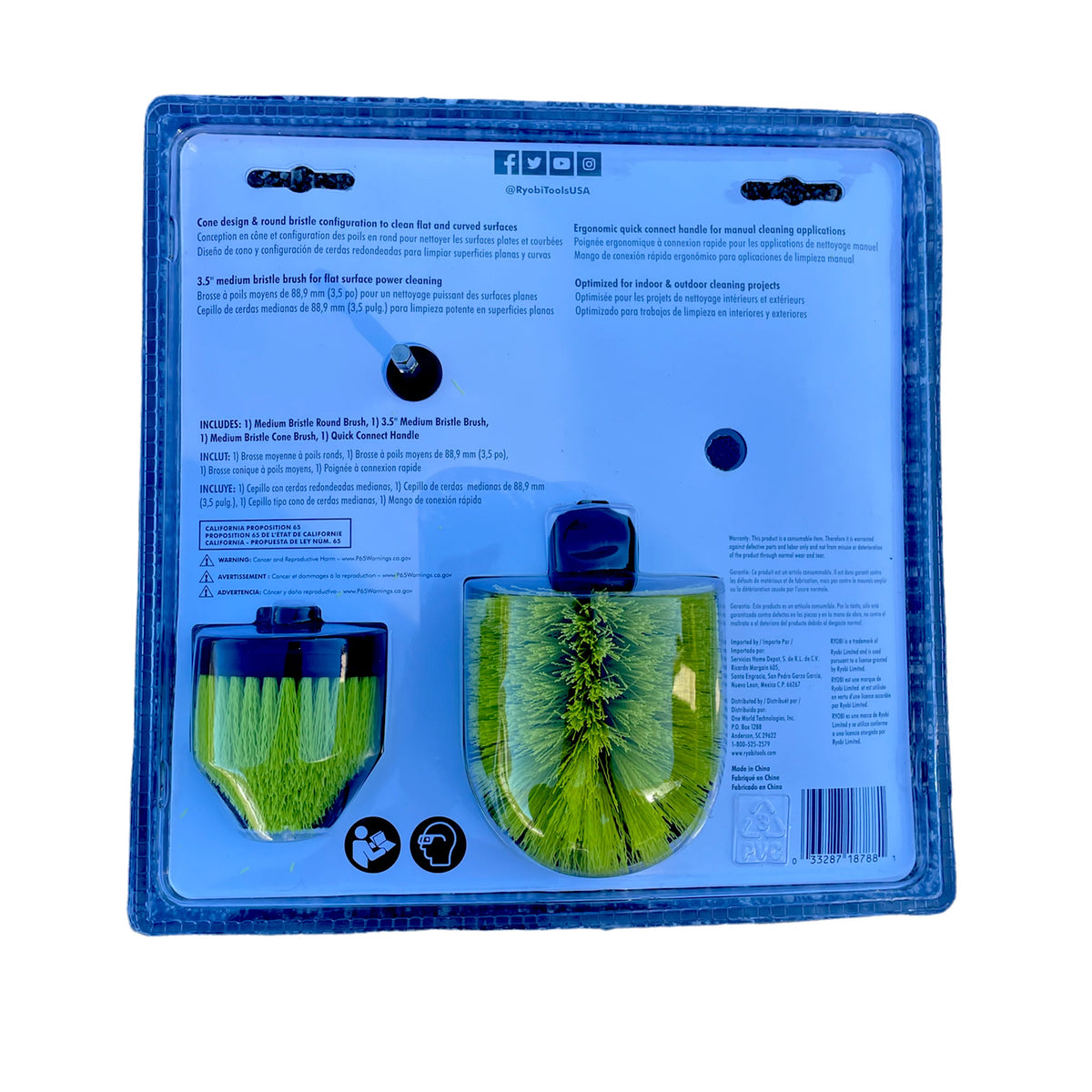 RYOBI MultiPurpose Cleaning Kit (4Piece) Ryobi Deal Finders