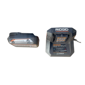 RIDGID R8694620KSBN 18V Cordless Flood Light Kit with Detachable Light with 2.0 Ah Lithium-Ion Battery and Charger