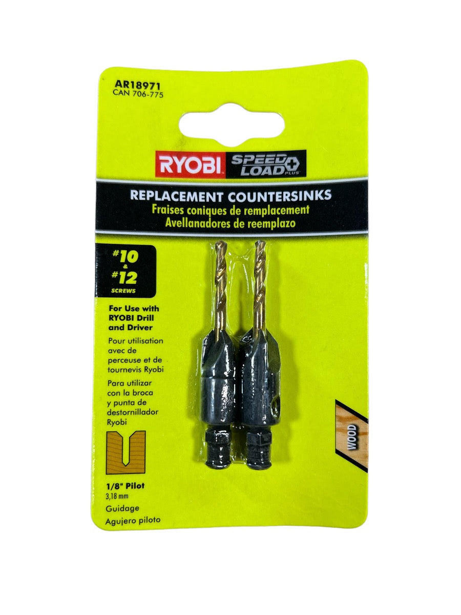 SpeedLoad+ Combo 10 and 12 Pilot Countersink Bits Ryobi Deal Finders