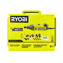 Load image into Gallery viewer, RYOBI RRT200 1.4 Amp Corded Rotary Tool with Accessories and Storage Case