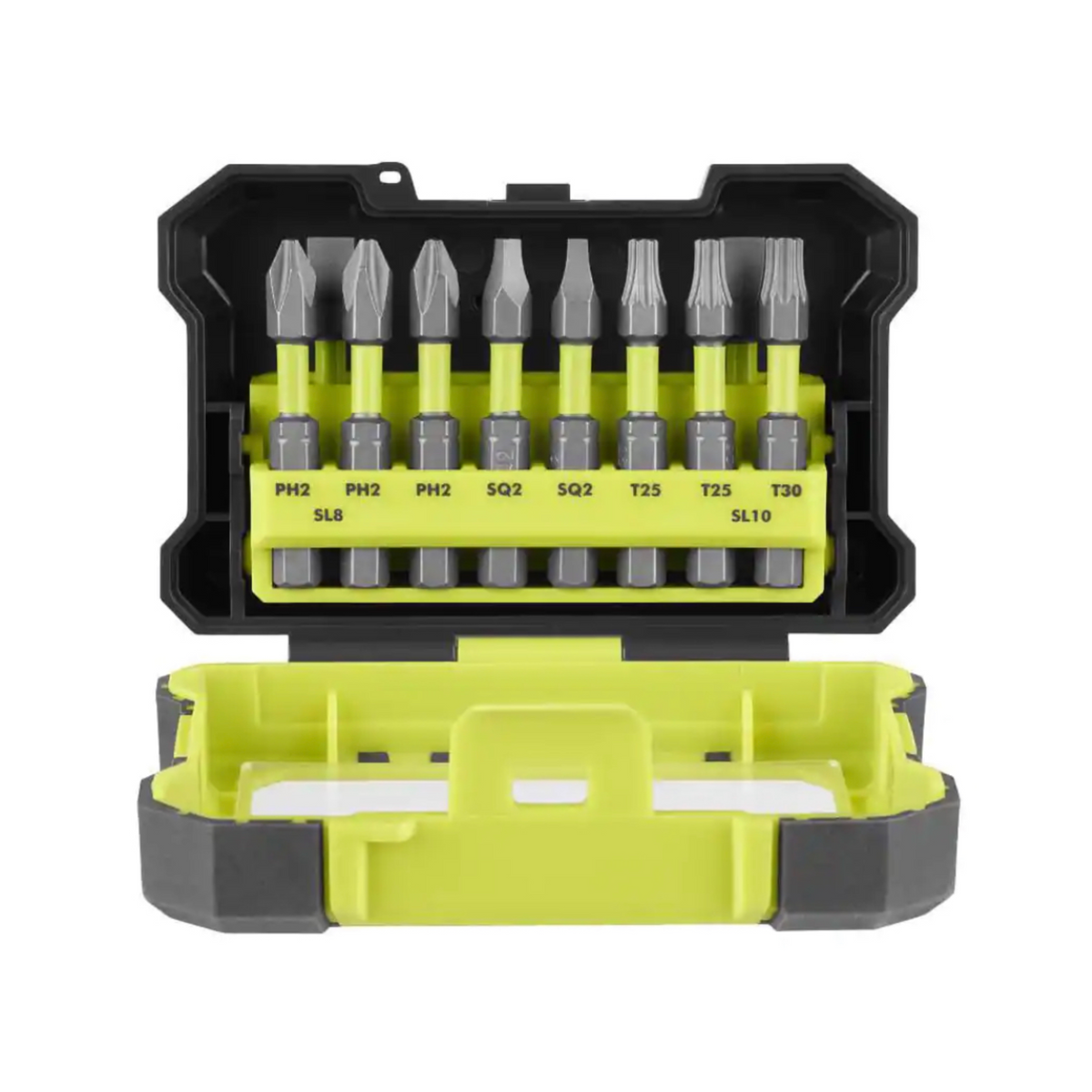 RYOBI Impact Driver Alloy Steel Bit Set with Belt Clip (10Piece