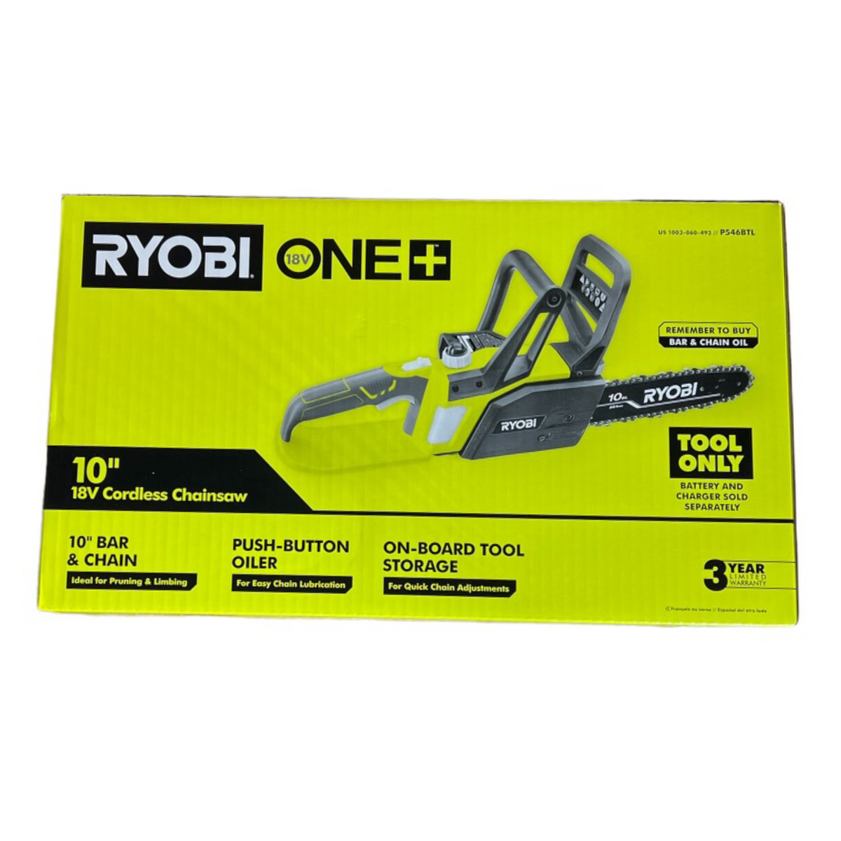 Ryobi 18v deals chainsaw oil