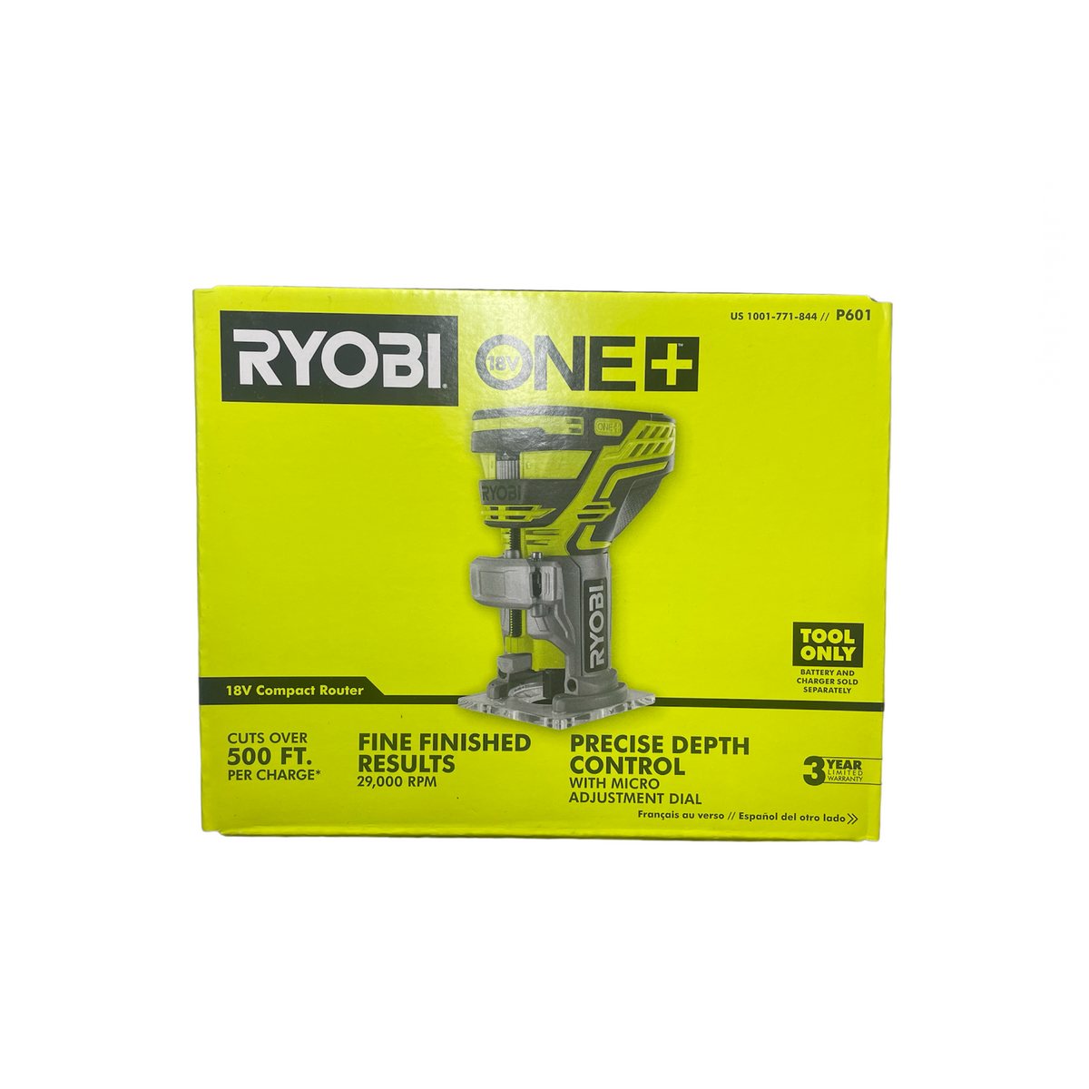 Ryobi one+ 18 volt best sale fixed base trim router