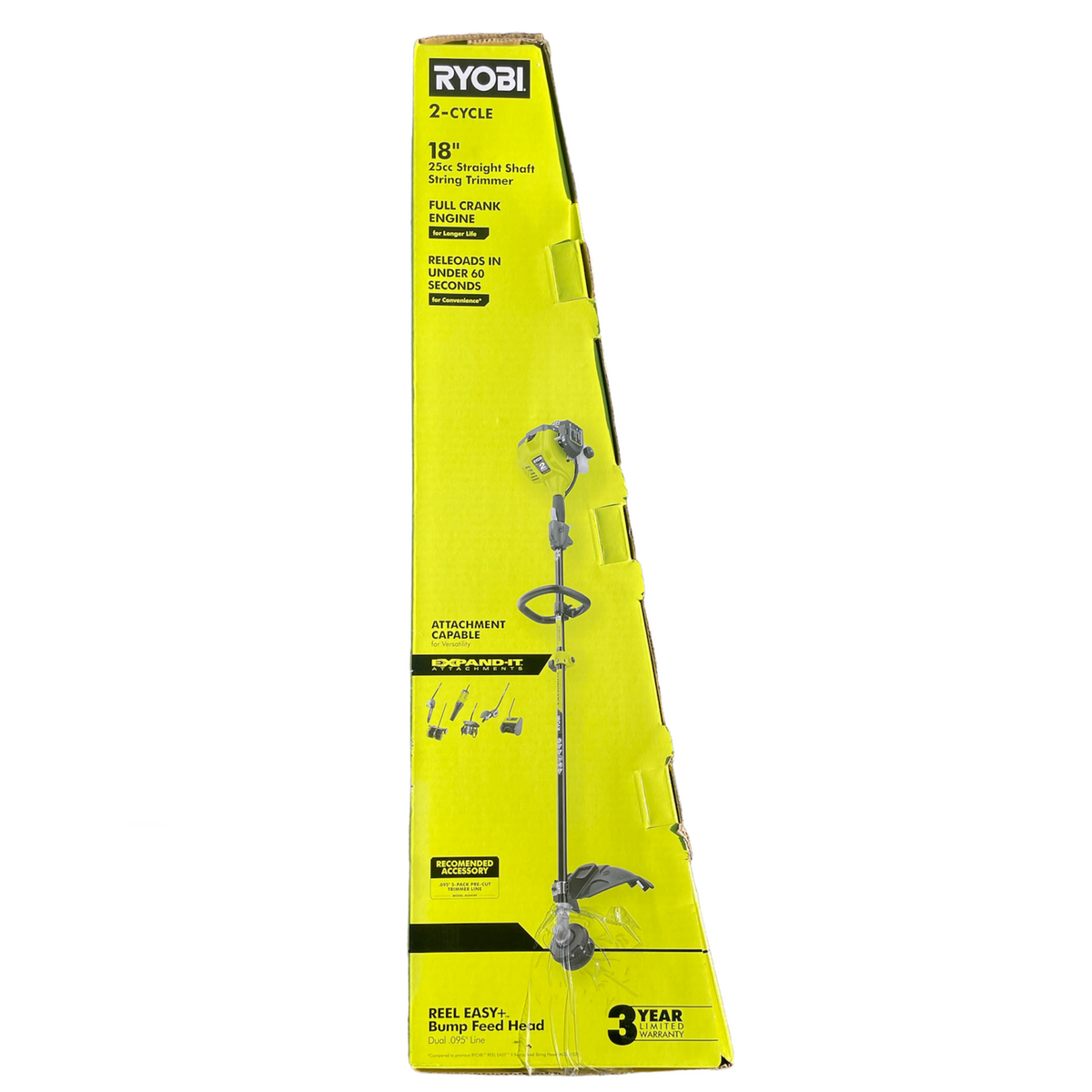 RYOBI 25 cc 2 Stroke Attachment Capable Full Crank Straight Gas