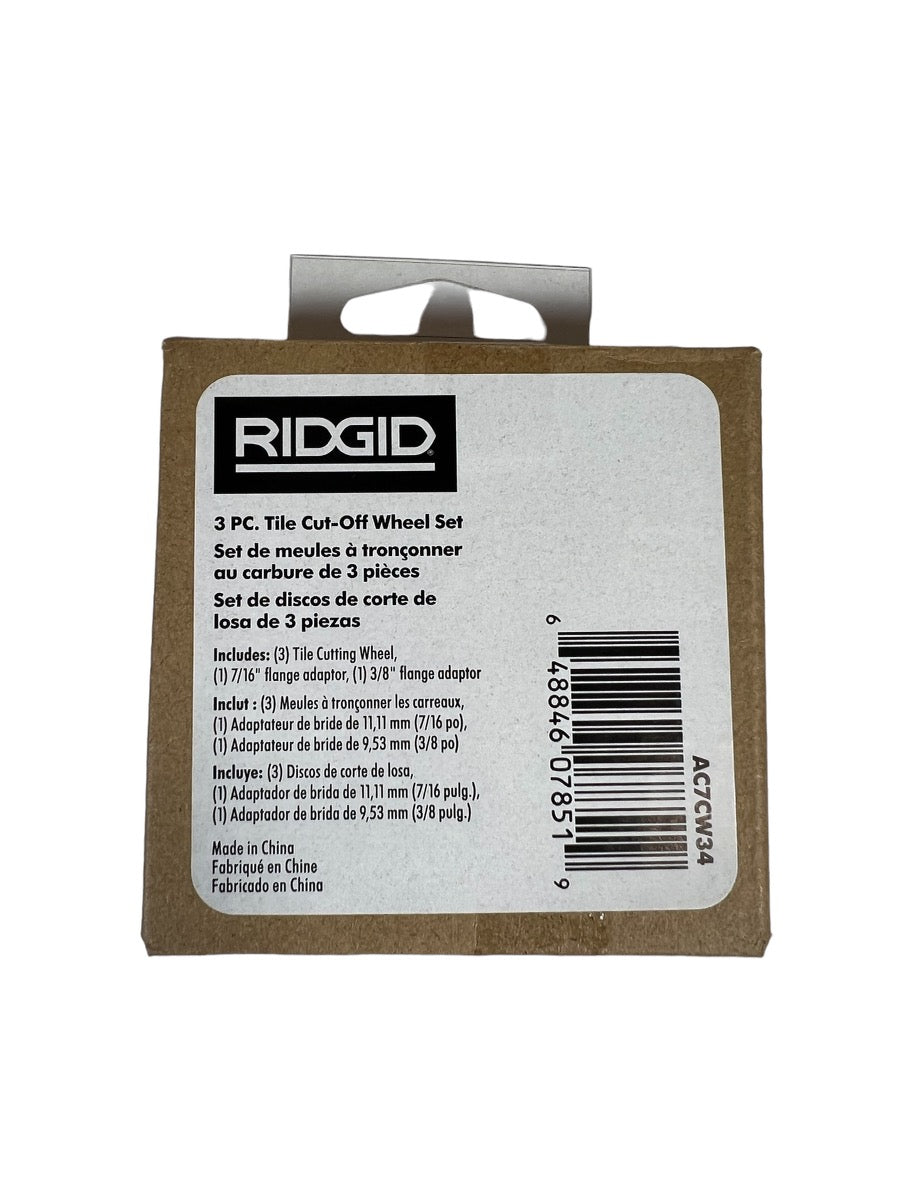 CLEARANCE RIDGID Tile CutOff Wheel Set (3Piece) Ryobi Deal Finders