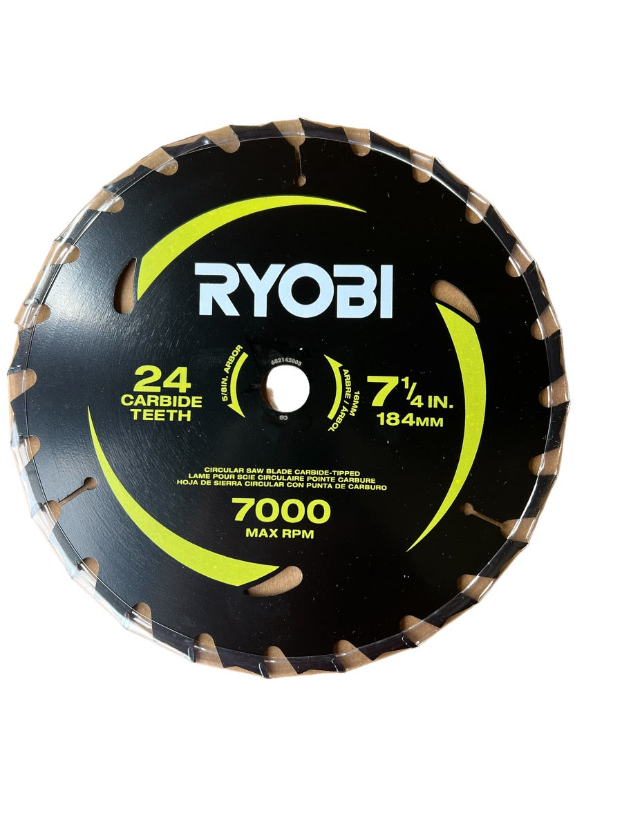 RYOBI Replacement 71/4 in. 24 Teeth Thin Kerf Circular Saw Blade