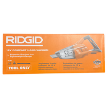 Load image into Gallery viewer, RIDGID R860902B 18-Volt Cordless Hand Vacuum with Crevice Nozzle, Utility Nozzle and Extension Tube
