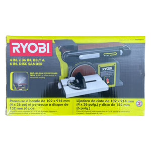 RYOBI BD4601G 4 in x 36 in. Belt and 6 in. Disc Bench Sander
