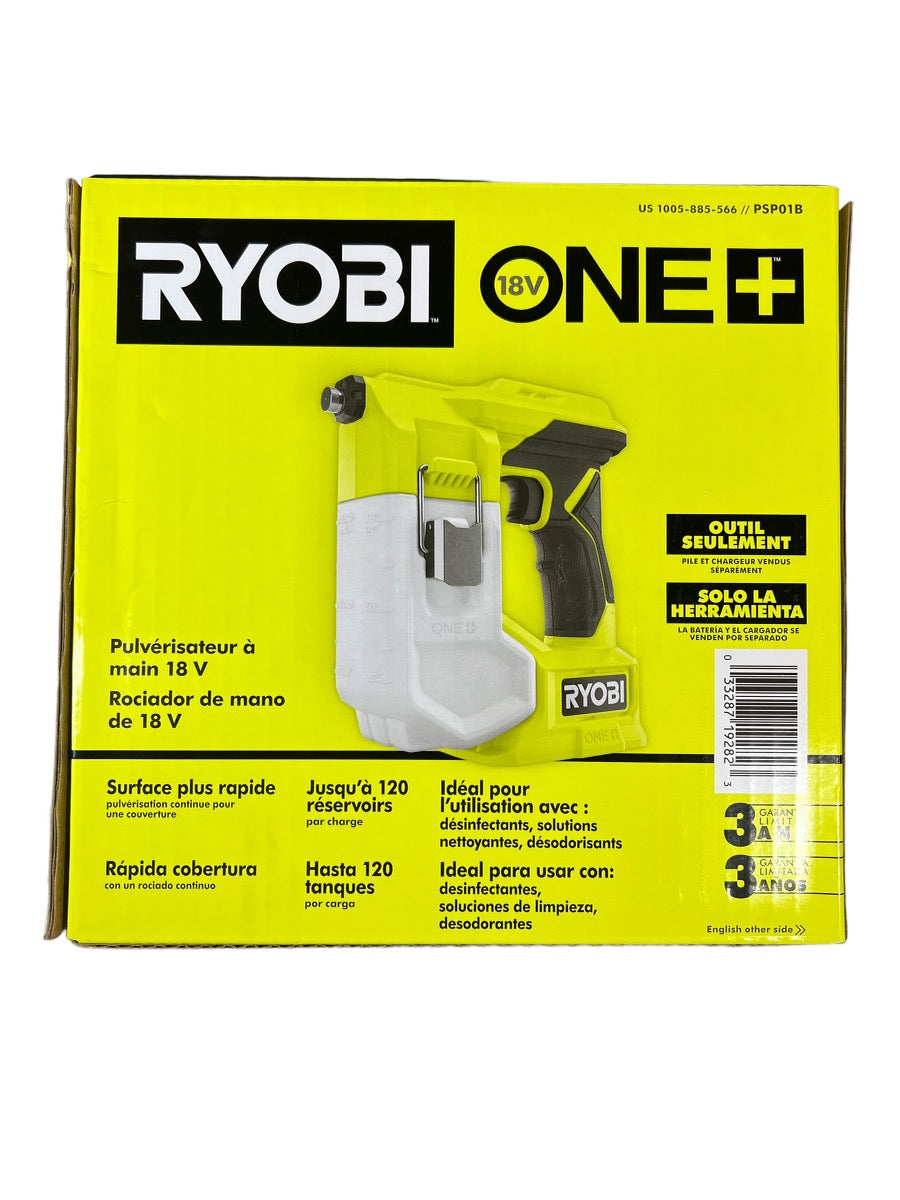 RYOBI ONE+ 18V Cordless Handheld Sprayer (Tool Only) PSP01B - The Home Depot