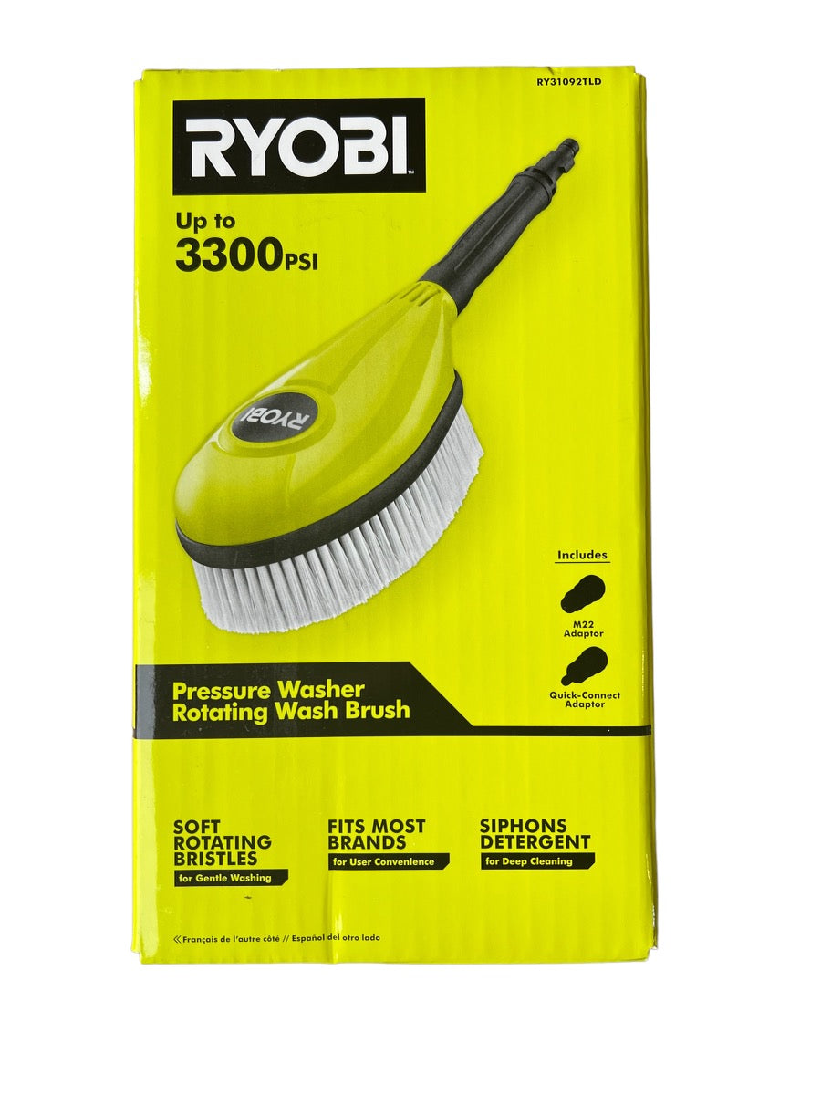 RYOBI Rotating Wash Brush/Brush Kit Ryobi Deal Finders