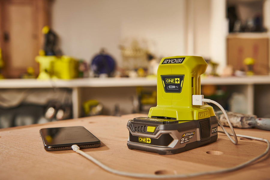 RYOBI's 18-Volt ONE+ Portable Power Source: Charge Your Devices Anywhere, Anytime!