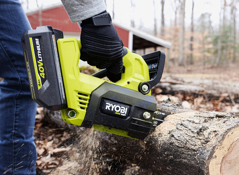 I Was Blown Away By How Quickly This Crazy Powerful Cordless Chainsaw Sliced Through Fallen Trees