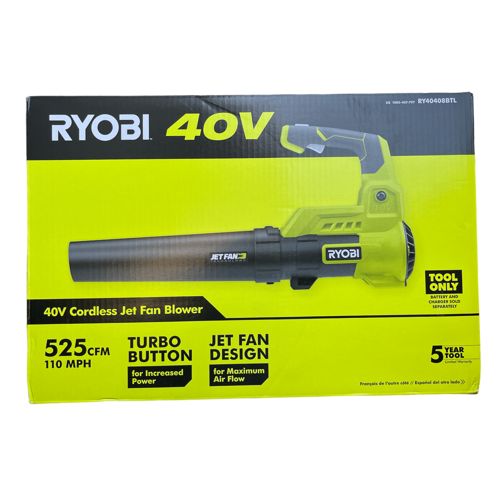 Ryobi jet fan blower 40v deals
