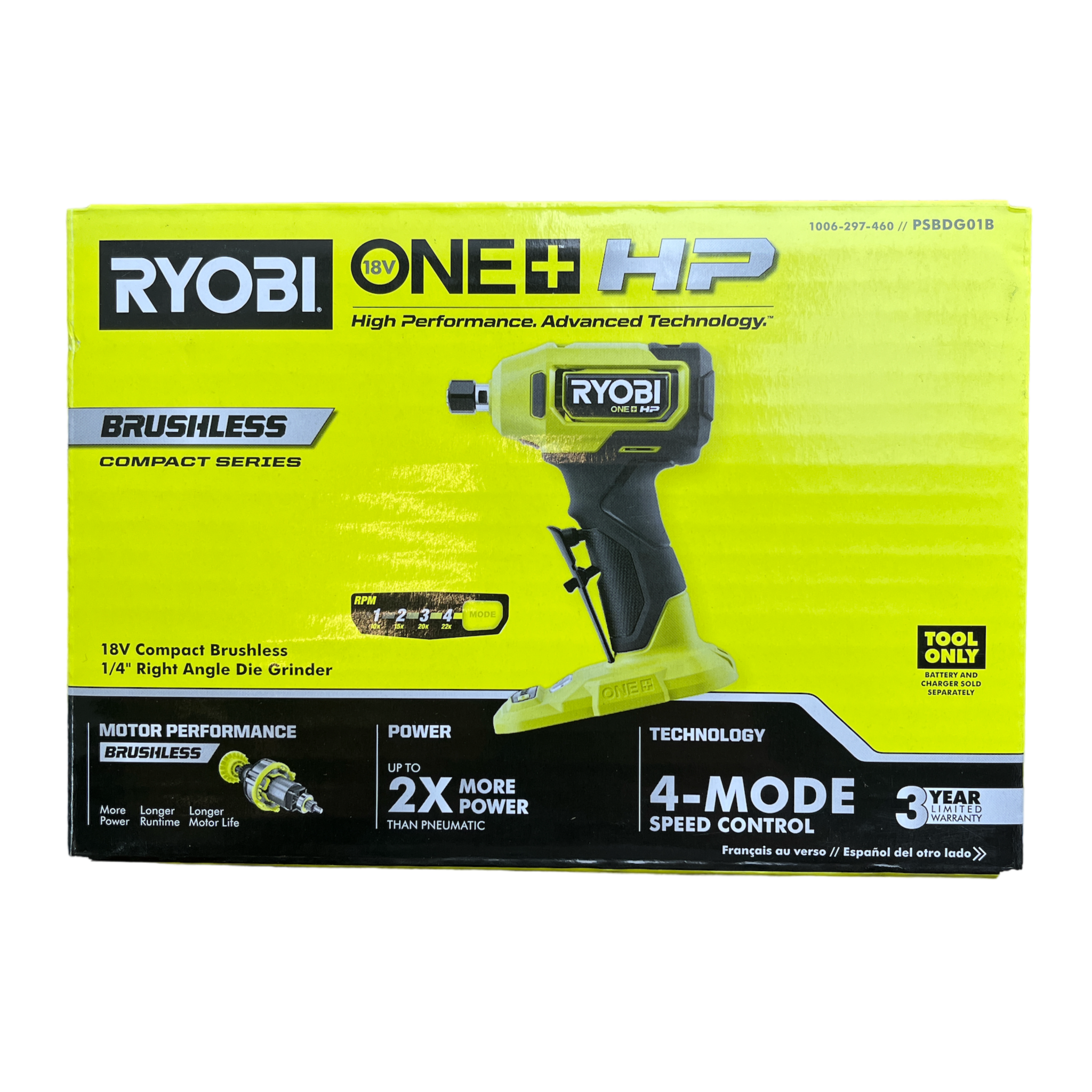HOT Ryobi Cordless Right Angle Die Grinder Ryobi Die Grinder Kit