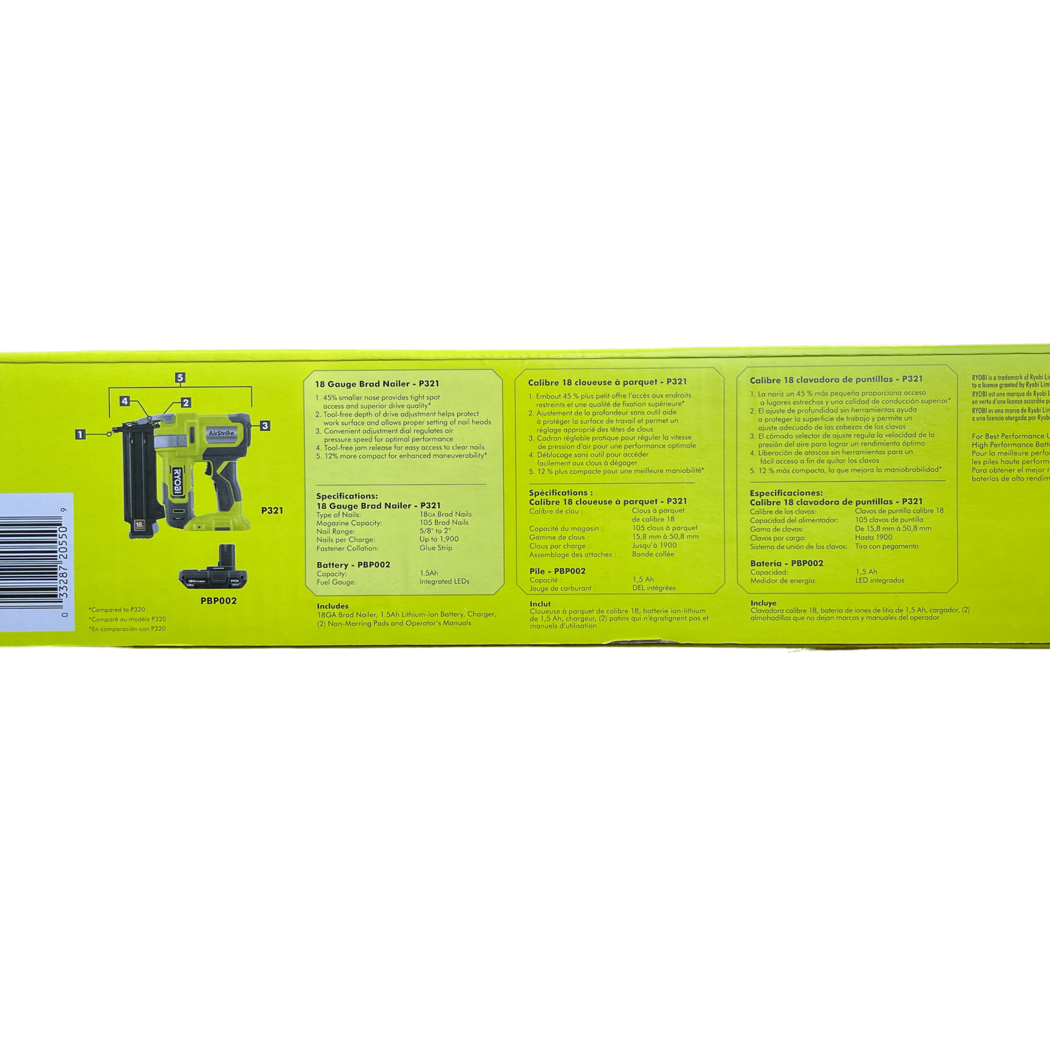 Ryobi p320 discount battery and charger