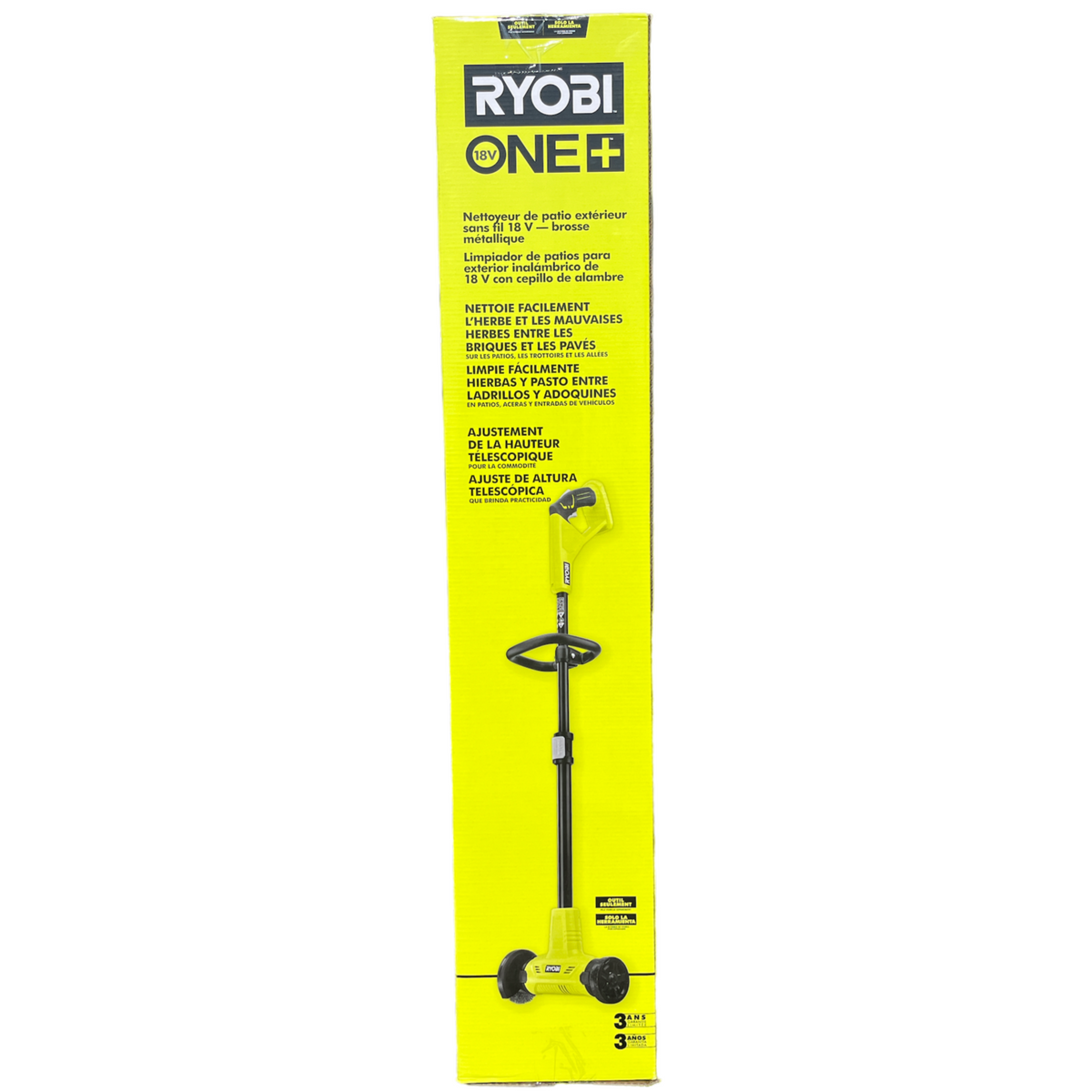 ONE+ 18Volt Patio Cleaner with Wire Brush Edger (Tool Only) Ryobi