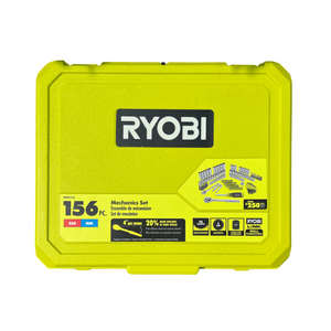 RYOBI RHMTS4156 1/4” & 3/8" Mechanics Set (156-Piece)