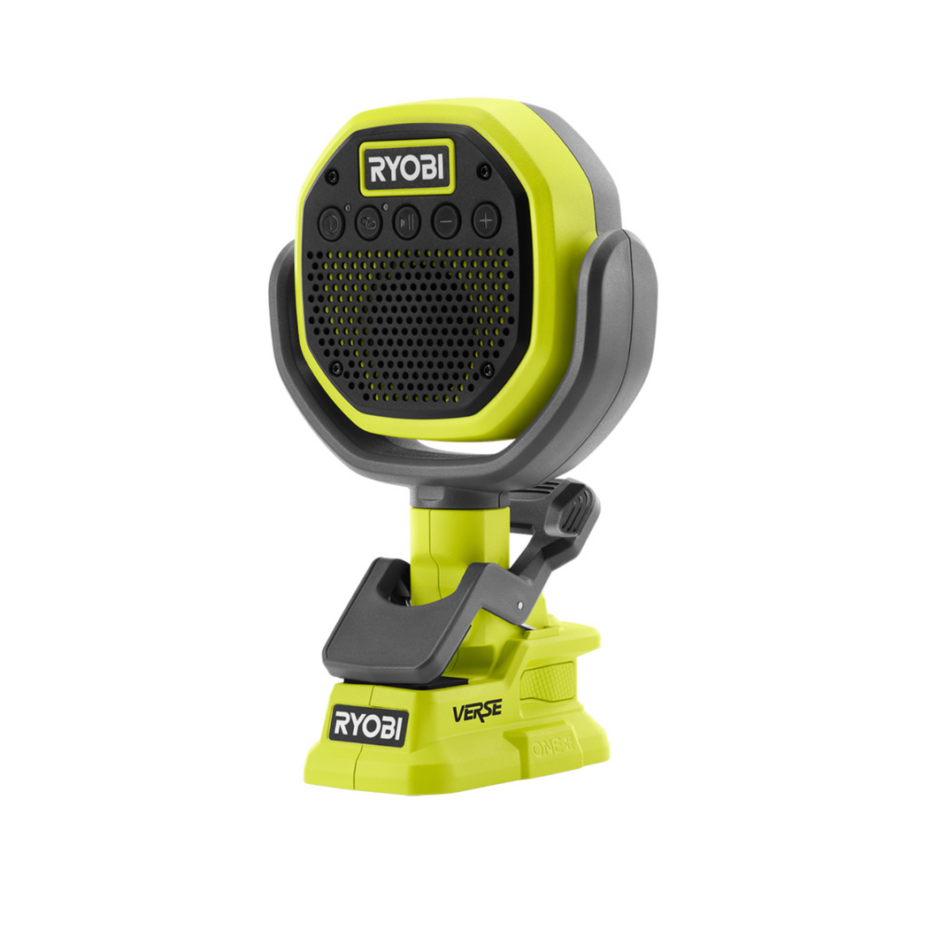 Ryobi PCL615 ONE+ 18-Volt Cordless VERSE Clamp Speaker (Tool Only)