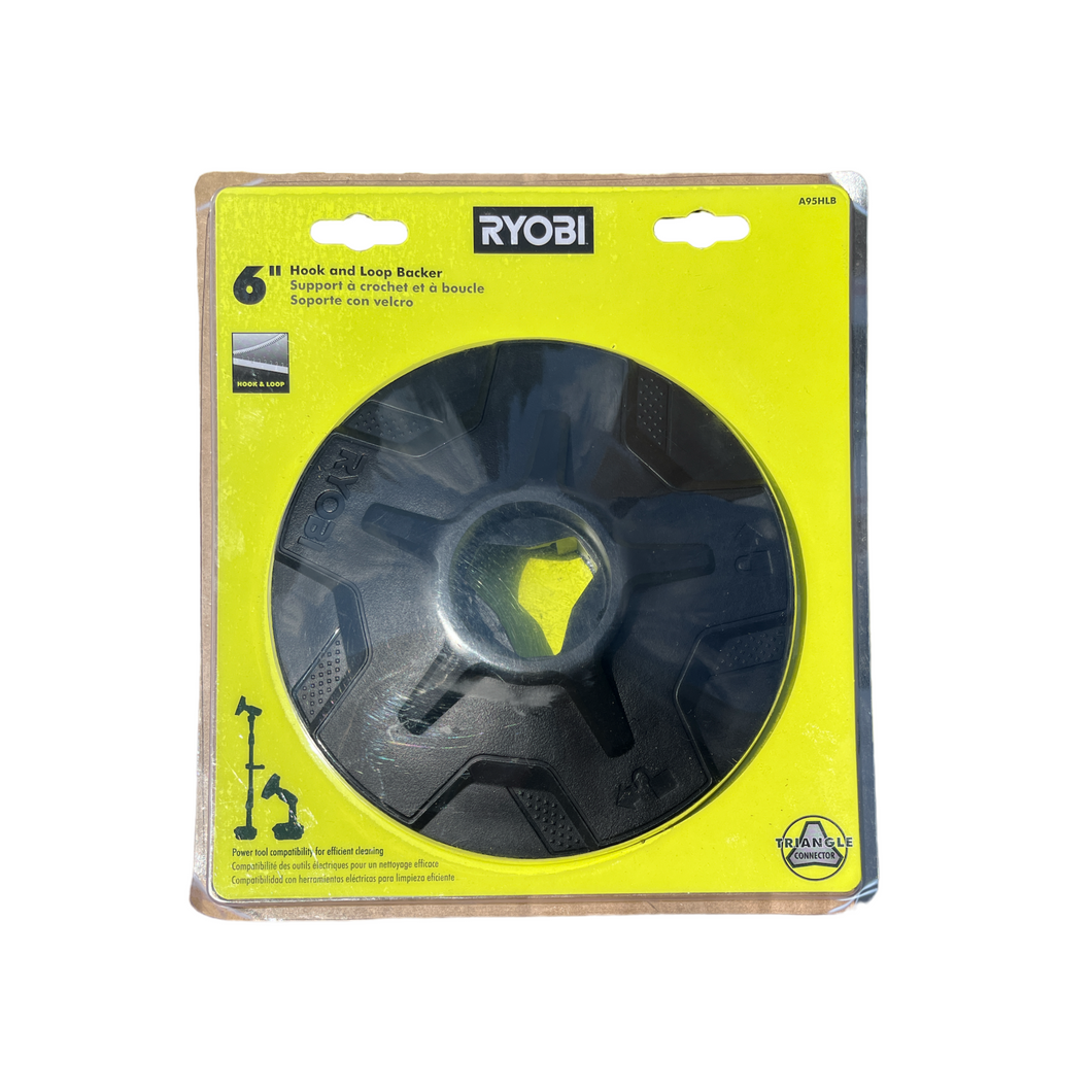 6 in. Hook and Loop Backer for RYOBI P4400, P4500 and P4510 Scrubber Tools