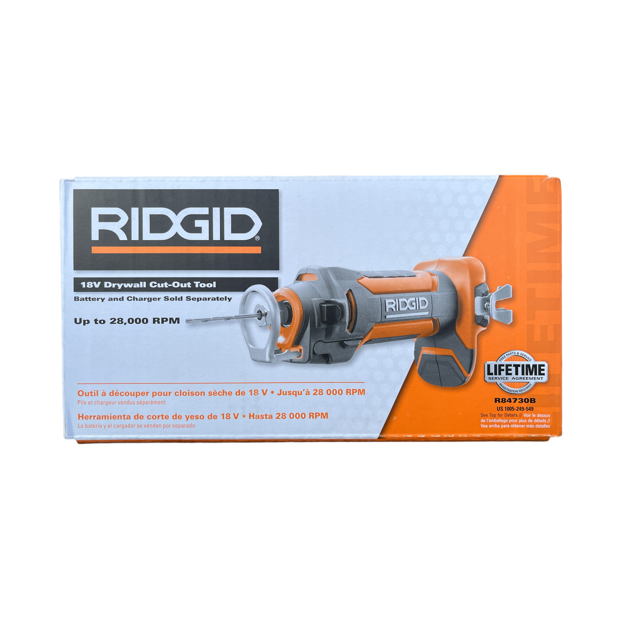 Ridgid R84730B 18V Drywall Cut-Out Tool
