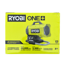 Load image into Gallery viewer, Ryobi PCL801 ONE+ 18-Volt Cordless Hybrid Forced Air Propane Heater (Tool Only)