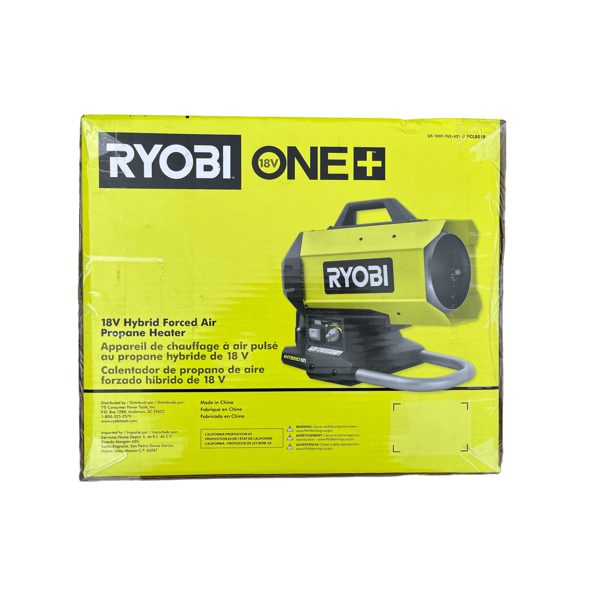 RYOBI ONE+ 18V Cordless Hybrid Forced Air Propane Heater (Tool Only), AllSurplus