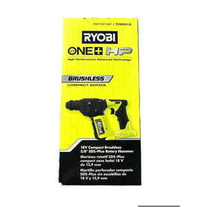 Ryobi PSBRH01B ONE+ HP 18-Volt Brushless Cordless Compact 5/8 in. SDS Rotary Hammer