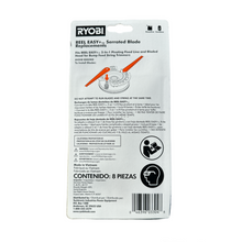 Load image into Gallery viewer, RYOBI AC053N1FB REEL EASY + Serrated Blade Replacements (8-Pack)