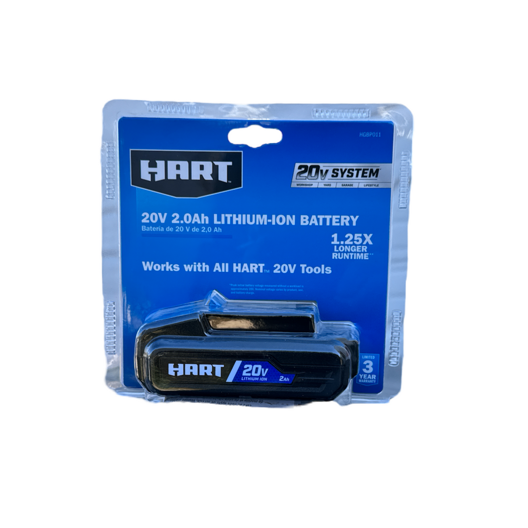 HART HGBP011 20-Volt Lithium-Ion 2.0 Ah Battery