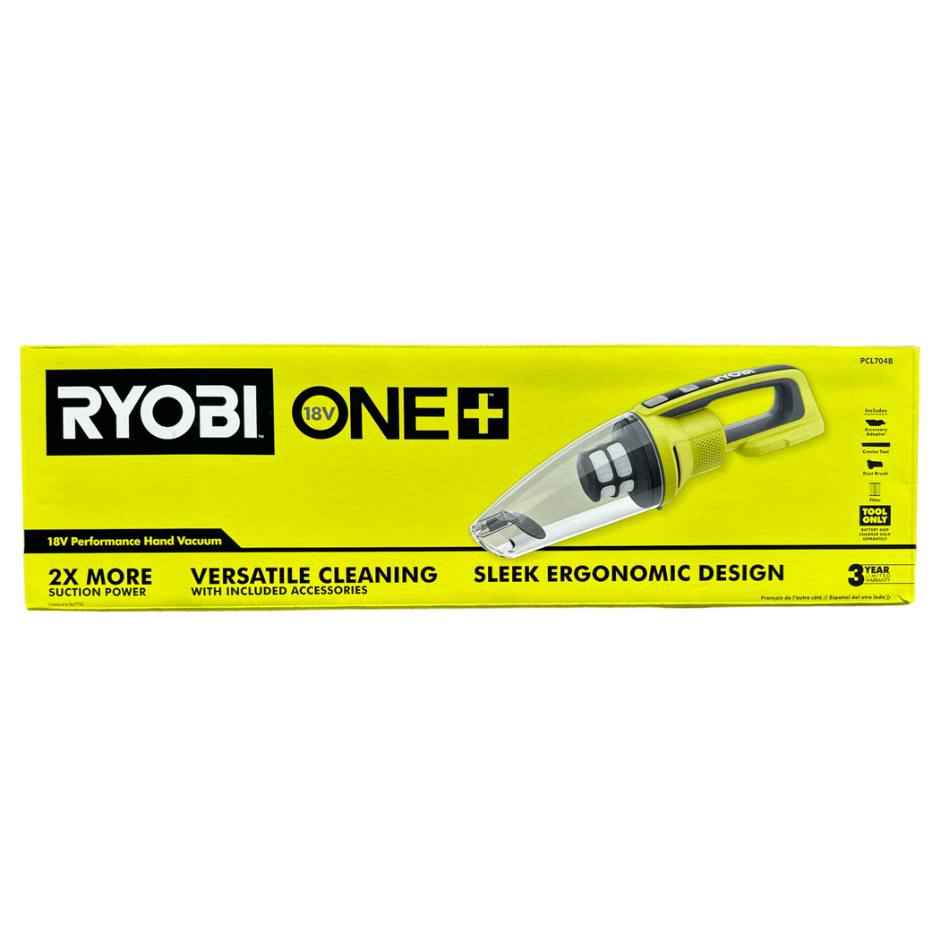 Ryobi PCL704 18-Volt ONE+ Cordless Performance Handheld Vacuum (Tool Only)
