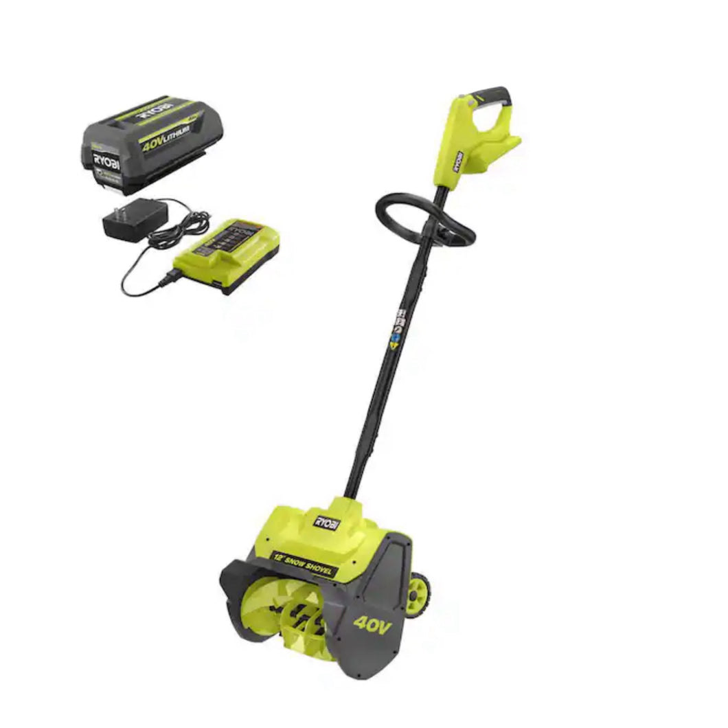 Ryobi electric snow shovel cordless sale