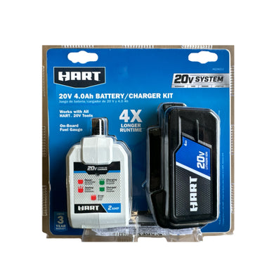 HART HGSK011 20-Volt Lithium-Ion 4.0Ah Battery and Charger Kit