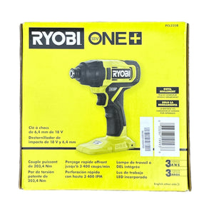 Ryobi Pcl235b ONE+ 18-Volt Cordless 1/4 in. Impact Driver (Tool Only)