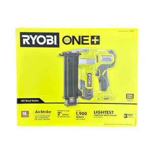 Ryobi P321 ONE+ 18-Volt Cordless AirStrike 18-Gauge Brad Nailer (Tool Only)