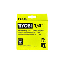 Load image into Gallery viewer, RYOBI 1/4 in. Heavy Duty 3/8 in. Crown Staples