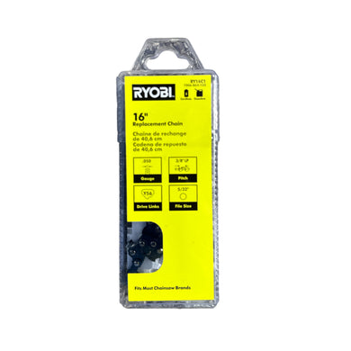 RYOBI RY16C1 16 in. 0.050-Gauge Replacement Full Complement Standard Chainsaw Chain, 56 Links (Single-Pack)