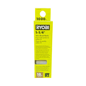 RYOBI A1021801 1,000 Pc. 1 1/4 in. 18GA Brad Nails