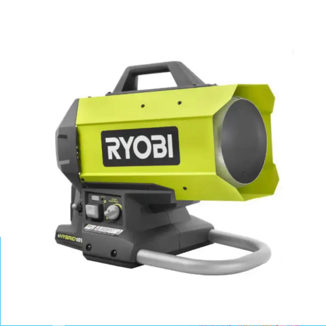 Ryobi PCL801 ONE+ 18-Volt Cordless Hybrid Forced Air Propane Heater (Tool Only)
