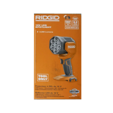 Load image into Gallery viewer, RIDGID 18V Cordless LED Spotlight (Tool Only)