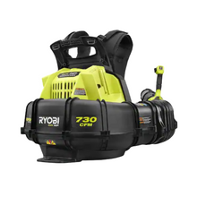 Load image into Gallery viewer, RYOBI 40V HP Brushless Whisper Series 165 MPH 730 CFM Cordless Battery Backpack Blower