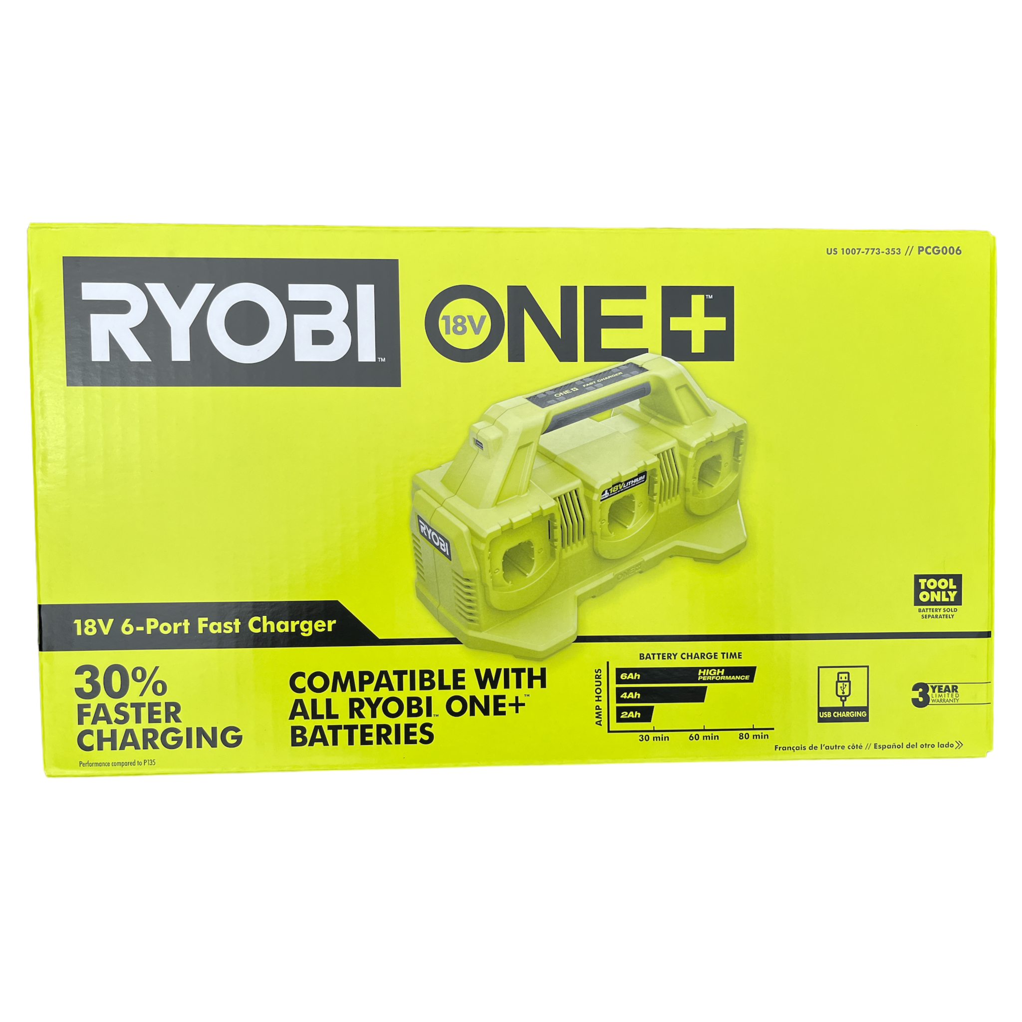 ONE+ 18-Volt 6-Port Fast Charger – Ryobi Deal Finders