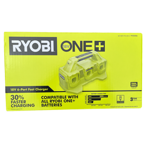 Ryobi PCG006 ONE+ 18-Volt 6-Port Fast Charger