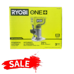 Ryobi PCL424 ONE+ 18-Volt Cordless Compact Fixed Base Router (Tool Only)
