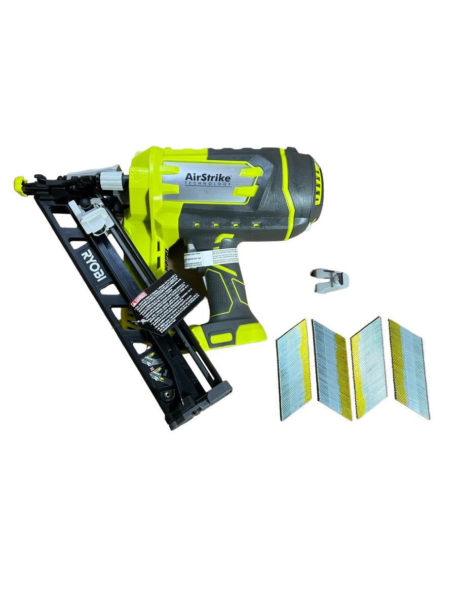 18-Volt ONE+ Lithium-Ion Cordless AirStrike 15-Gauge Angled Finish Nailer (Tool Only) Factory Reconditioned